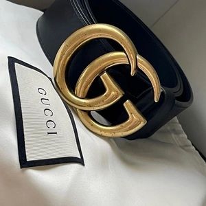 GUCCI GG MARMONT LEATHER BELT
